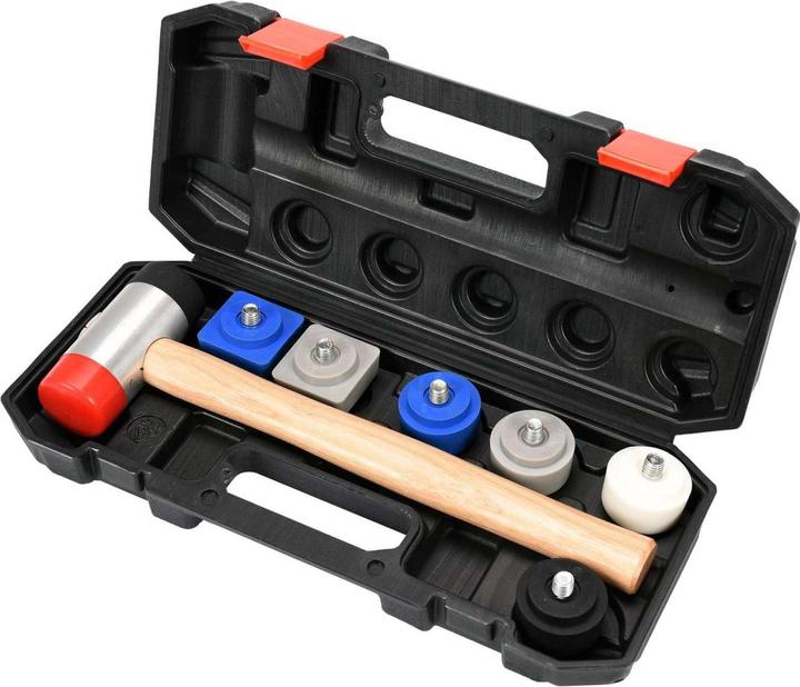 Immagine prodotto Yato Martello professionale a faccia morbida con set di teste di ricambio 8 pezzi YT-45905 (1250 g)