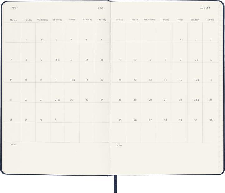 Produktbild Moleskine Tageskalender (A5, Englisch)