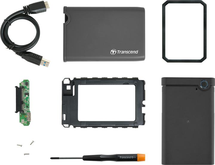 Image du produit Transcend SSD/HDD CASE 2.5" USB/TS0GSJ25CK3 (2.5")