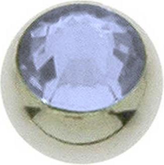 Produktbild Bijouteria 1.2mm Piercing-Kugel (Kristall, Edelstahl)