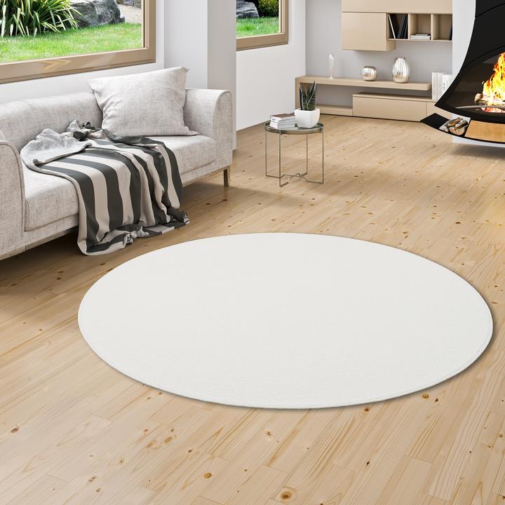 Produktbild Snapstyle Hochflor Velours Teppich Luna Rund (Ø 160 cm)