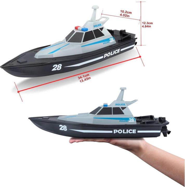 Actual product image Maisto High Speed Police Boat