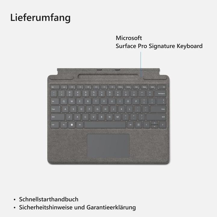 Actual product image Microsoft Surface Pro X & 8 Signature Keyboard (DE, Docking)