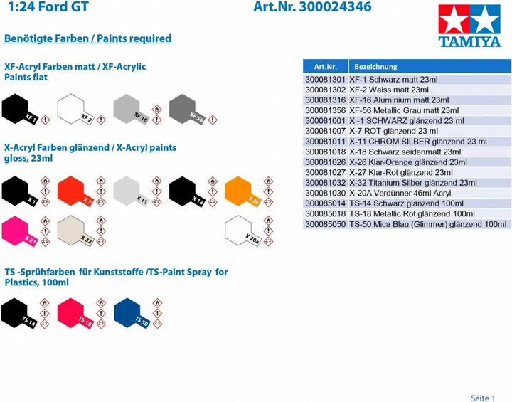 Produktbild Tamiya Bausatz Ford