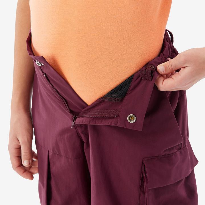 Produktbild Quechua Zip-Off-Hose Kinder Gr. 123–172 Wandern - MH500 bordeaux (8, 9, 10)
