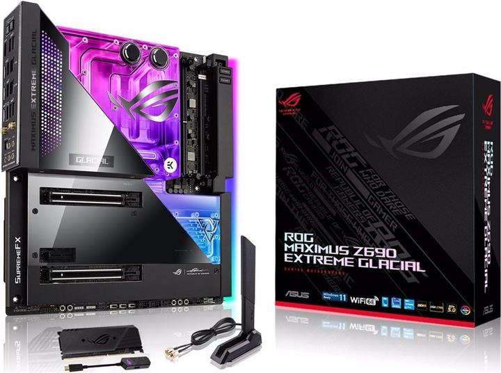 Image du produit ASUS ROG Maximus Z690 Extreme Glacial (LGA 1700, Intel Z690 (DDR5), E-ATX)
