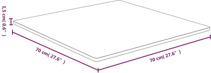 Image du produit VidaXL Douglas (70 x 70 x 1.5 cm)