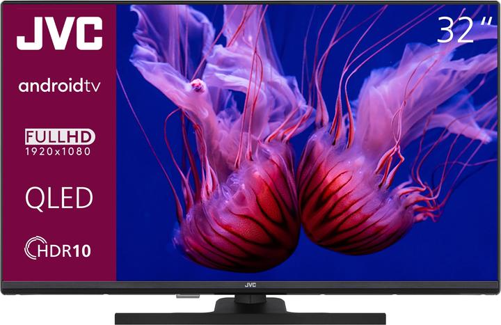 Image du produit JVC QLED TV 32 pouces Téléviseur Full HD Android TV (HDR Smart TV, triple tuner) LT-32VQF545A (32", QLED, Full HD, 2024)