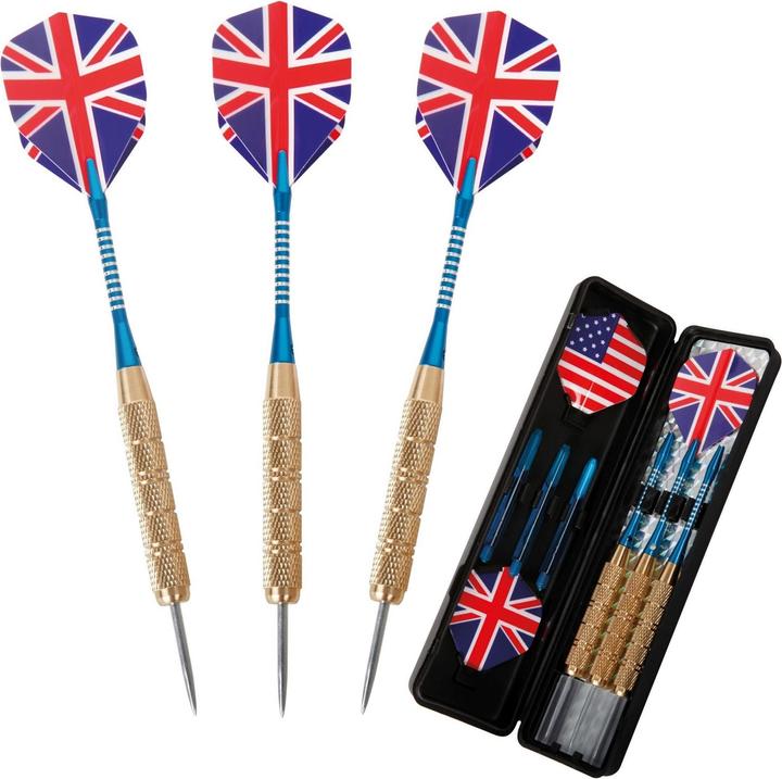 Produktbild New Sports Steel Dart-Set Deluxe 22g Blue (22 g)