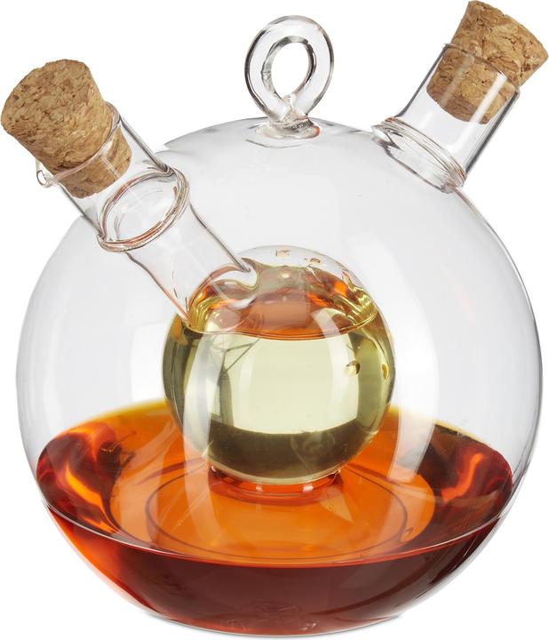 Actual product image Relaxdays Oil and Vinegar Dispenser, 2in1 (375 ml)