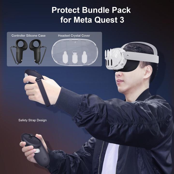 Actual product image Ueli Express Meta Quest 3 Protection Protector Starter Set