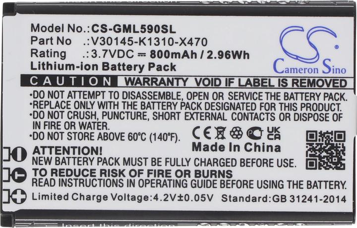 Actual product image AccuCell Battery Gigaset GL590, V30145-K1310-X470