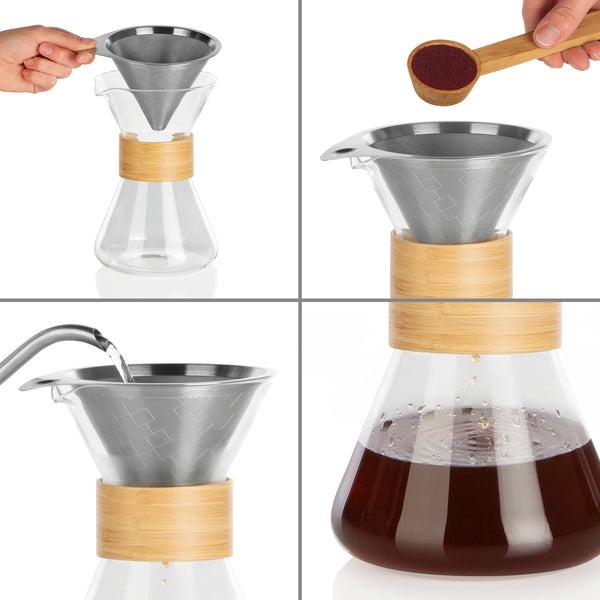 Actual product image Beem Coffee Maker Pour Over, 0.7 l, Transparent (0.70 l)
