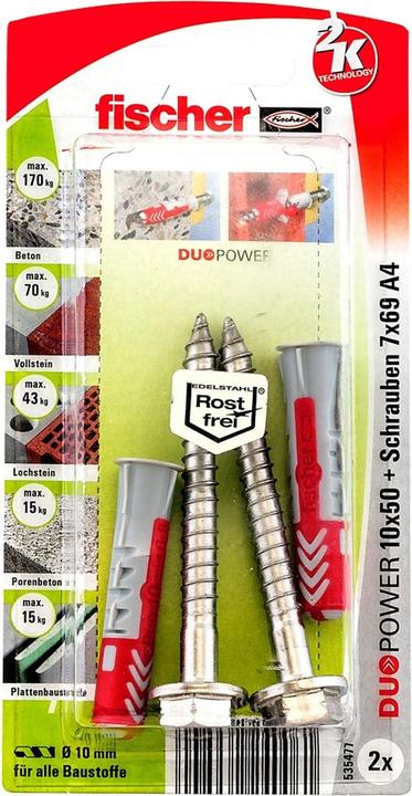 Actual product image Fischer DuoPower 10x50 S A4 K (2). (2 pcs.)