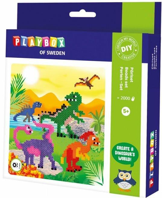 Playbox Bügelperlenset Dinosaurier