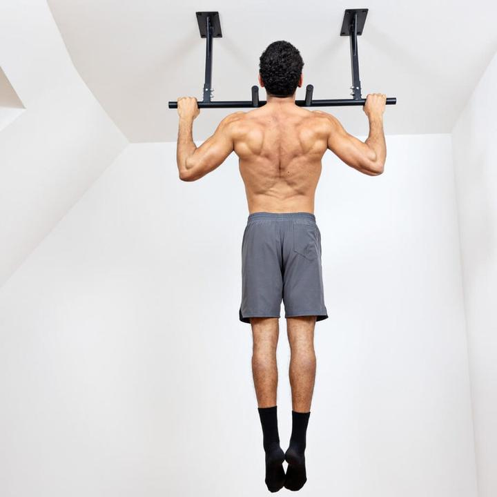Actual product image Pullup & Dip Klimmzugstange Decke inkl. Klimmzugband und Schrauben