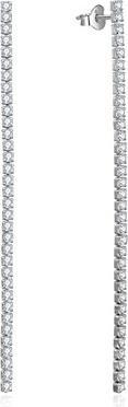 Immagine prodotto Beneto Orecchini lunghi in argento con zirconi AGUV2672 - Lunghezza: 10 cm (L)