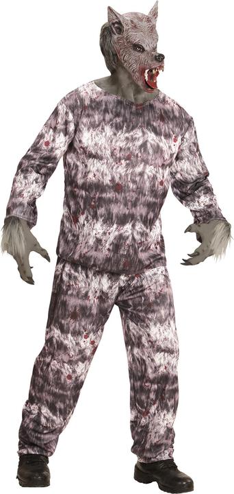 Widmann Costume da lupo mannaro con giacca, pantaloni e maschera