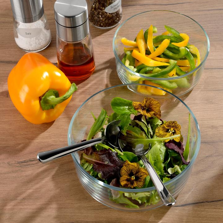 Produktbild WMF Frischhaltedosen Glas Set 2tlg luftdichter Deckel Abtropfgitter Top Serve