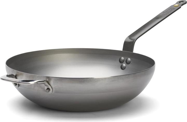 Actual product image de Buyer Rounded wok with counter handle 32 cm (32 cm, Wok, Steel)