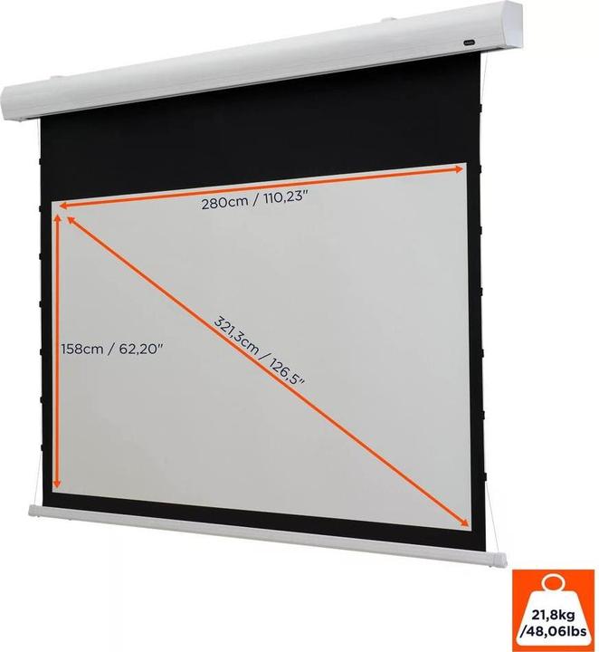 Produktbild Celexon Motorleinwand HomeCinema Tension 280x158 cm 16:9 (126", 16:9)