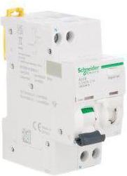 Actual product image Schneider Electric RCBO, 16A Current Rating, 1P+N Poles, 30mA Trip Sensitivity, Acti9 Range