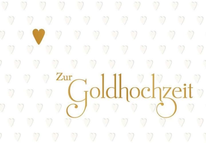 Image du produit Perleberg Carte de voeux pour les noces d'or (1 pcs)