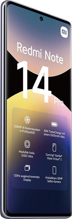 Actual product image Xiaomi Redmi Note 14 Pro (512 GB, Aurora Purple, 6.67")