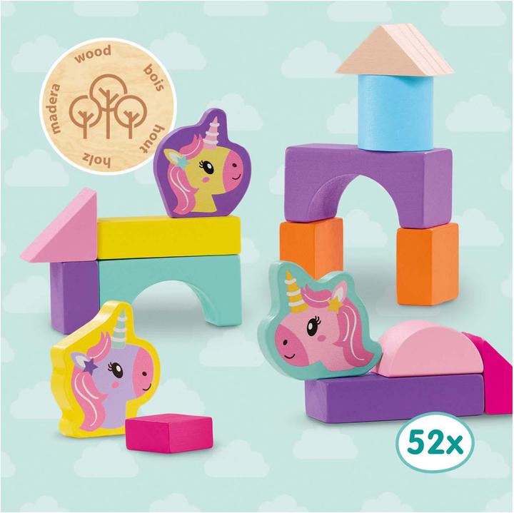 Produktbild Ses Holzbausteine zum Stapeln Einhorn 52 Teile