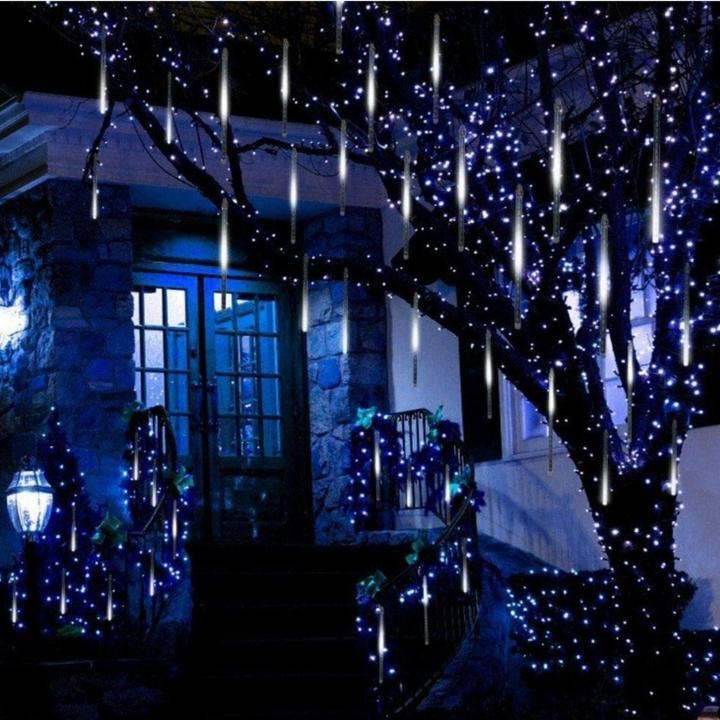 Image du produit Hermex Meteor Lichter LED Weihnachtslichter Wassertropfen Eiszapfen Girlande (2.80 m)