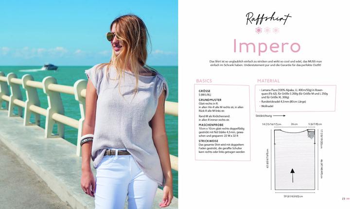 Produktbild Shirts, Tops und Tücher stricken (Deutsch, Sandra Kirchner, 2024)