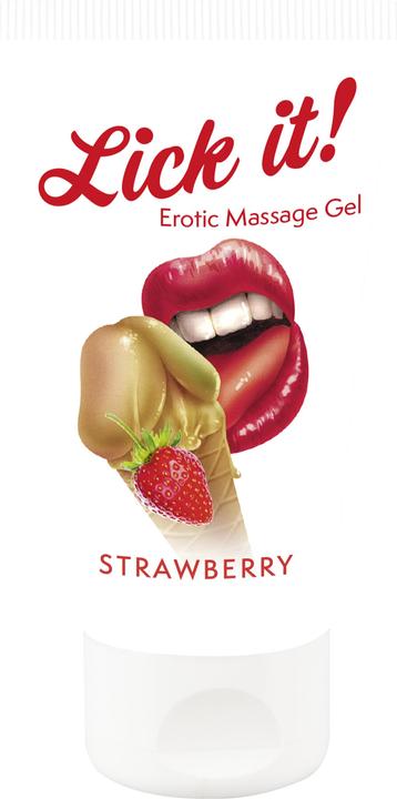 Lick-it Erotic Massage Gel Strawberry (50 ml)