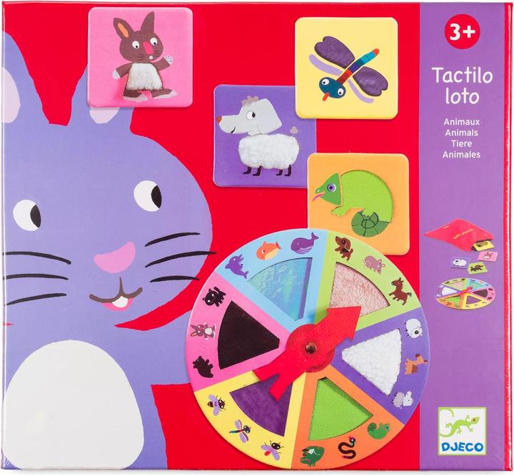 Actual product image Djeco Educational game Tactilo loto (English, German, French, Italian)