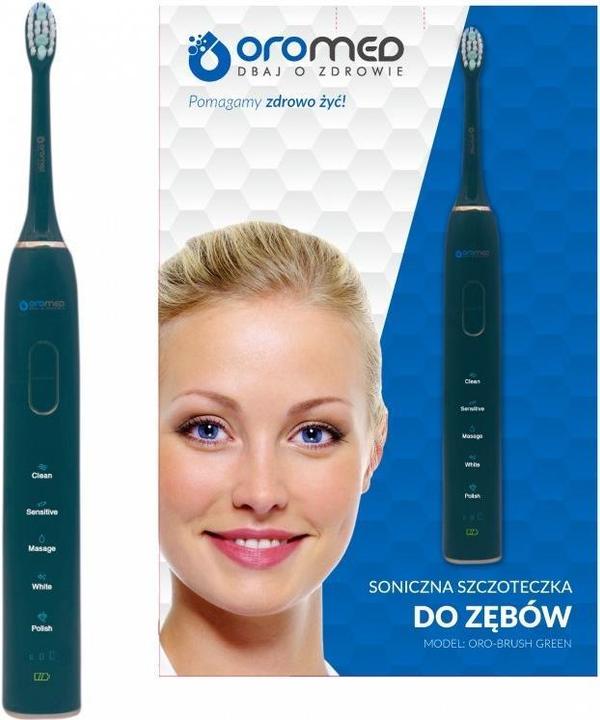 Oromed BRUSH GREEN electric toothbrush Adult Sonic toothbrush (Schallzahnbürste)
