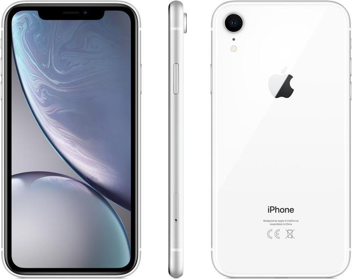 Image du produit Apple iPhone XR (256 Go, Blanc, 6.10", SIM + eSIM, 12 Mpx, 4G)
