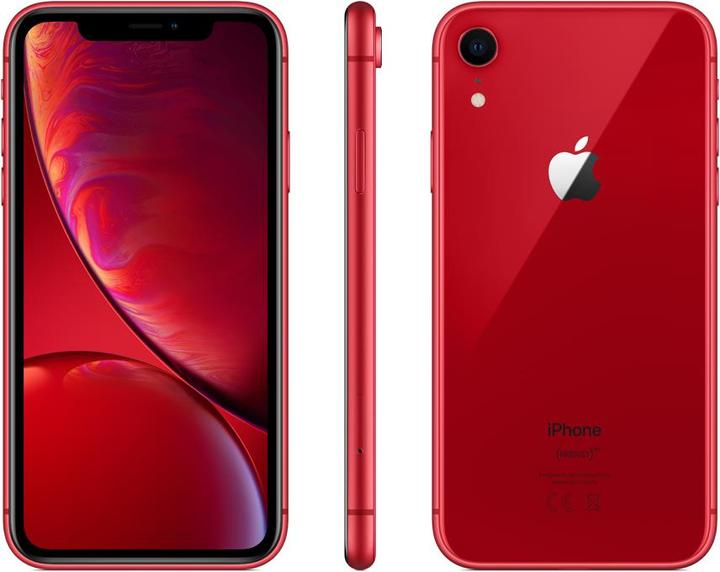 Actual product image Apple iPhone XR (128 GB, (PRODUCT)​RED, 6.10", SIM + eSIM, 12 Mpx, 4G)