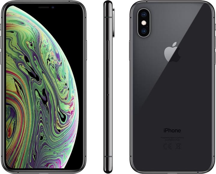 Actual product image Apple iPhone XS (64 GB, Space grey, 5.80", SIM + eSIM, 12 Mpx, 4G)