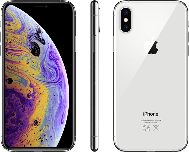 Produktbild Apple iPhone XS (64 GB, Silver, 5.80", SIM + eSIM, 12 Mpx, 4G)