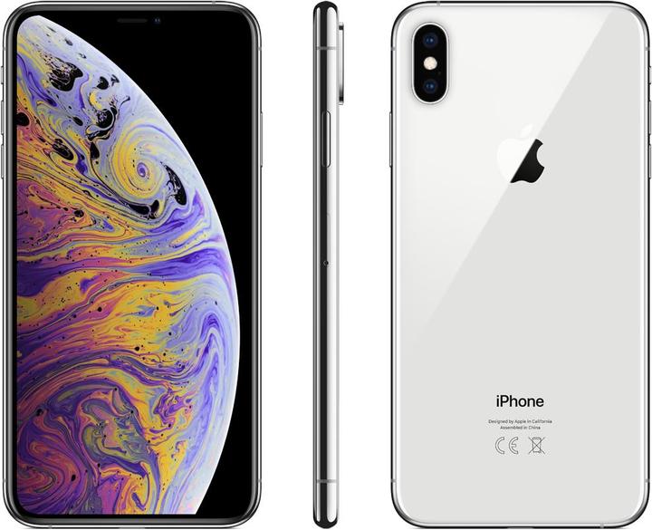 Apple iPhone XS Max (256 GB, Silver, 6.50", SIM + eSIM, 12 Mpx, 4G)