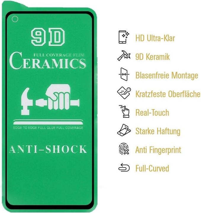 Produktbild Protectorking 1x Ceramic-Glass Full Cover HD Klar (1 Stück, Oppo Find X3 Lite)