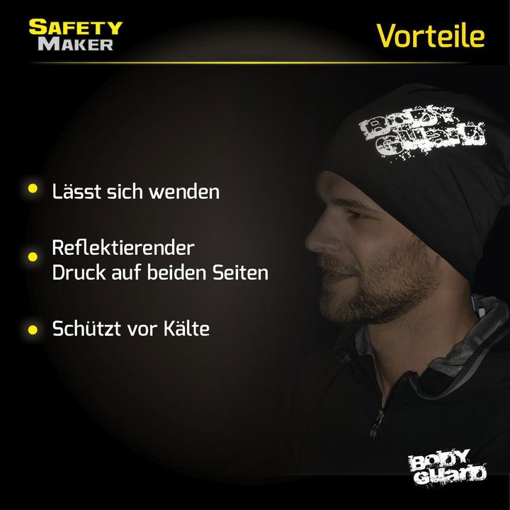 Actual product image SafetyMaker Reversible reflective beanie (One size)