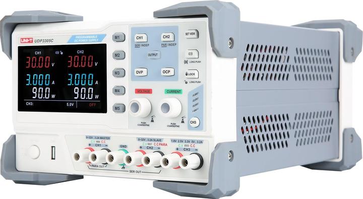 Actual product image Uni-T Laboratory power supply UDP3305C, 3-channel, RS232, 0...30 V, 0...5 A, 315 W