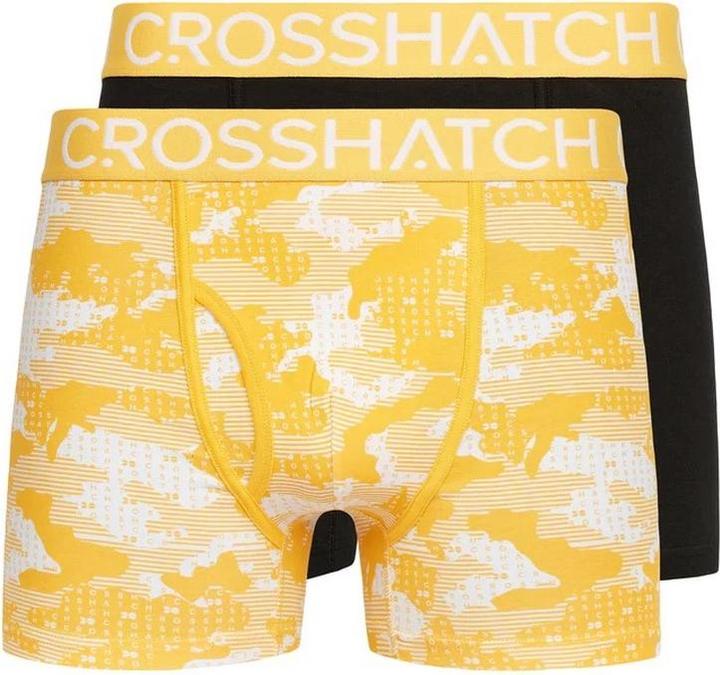 Actual product image Crosshatch Mens Kamzon Boxer Shorts (Pack of 2) (S, pack of 2)