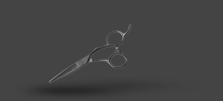 Image du produit Olivia Garden HS SilkCut PRO 5,00" RH Matt Black Ciseaux de coupe de cheveux (12.70 cm)