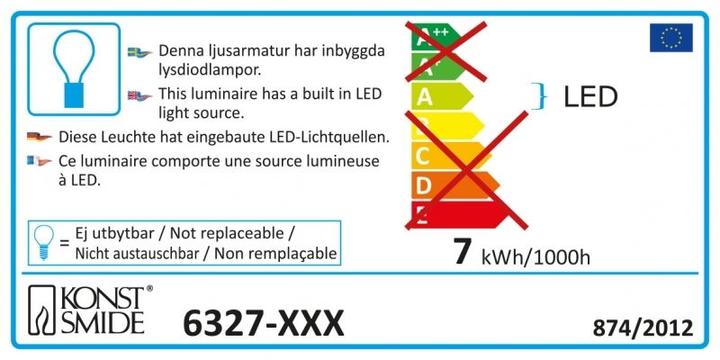 Label énergétique Konstsmide Veste d'arbre LED (2.40 m)