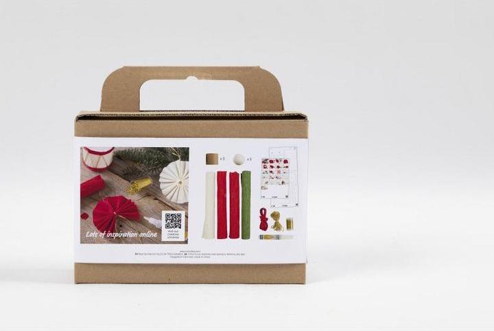 Image du produit Creativ Company Kit de bricolage boules de Noël en papier crépon