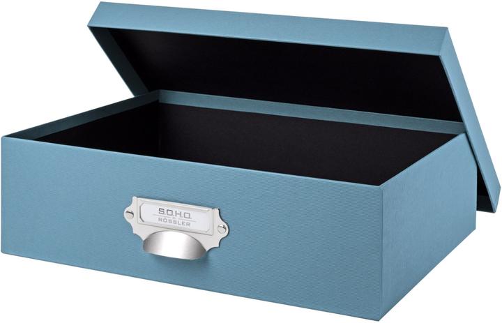 Actual product image Rössler Storage Box S.O.H.O. Blue (337 x 255 x 105 mm, 9 l)