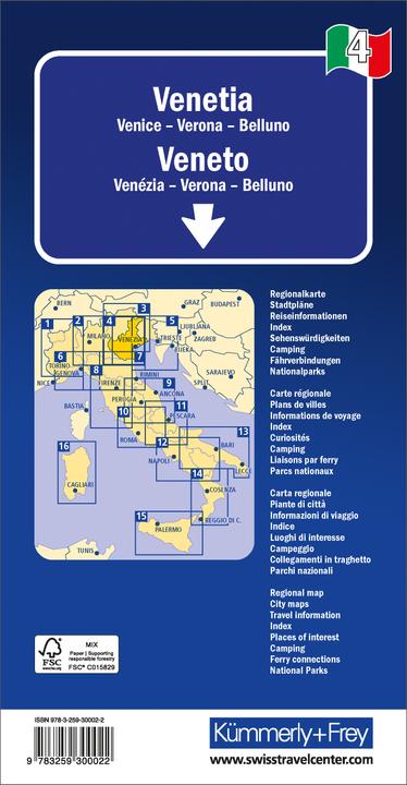 Immagine prodotto Kümmerly+Frey Carta stradale regionale 4 Veneto 1:200.000
