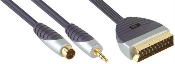 Image du produit Bandridge Péritel - S-Vidéo + jack 3,5 mm (10 m, Péritel)