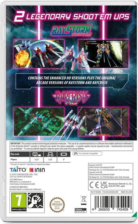Actual product image ININ Games Raystorm x Raycrisis HD Collection (Switch, Switch Lite, Switch OLED, DE)